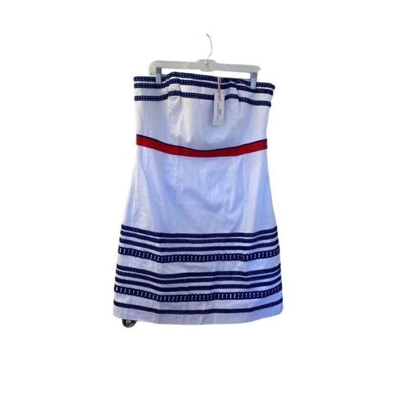Vineyard vines, NWT women’s plus size textured, cotton strapless dress S/16 ￼ - Picture 3 of 5